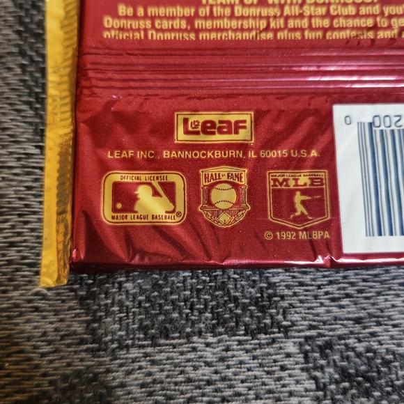 Donruss Major League Baseball cards pack ,Series 2 (1992) (New, Factory Sealed) - Picture 4 of 7